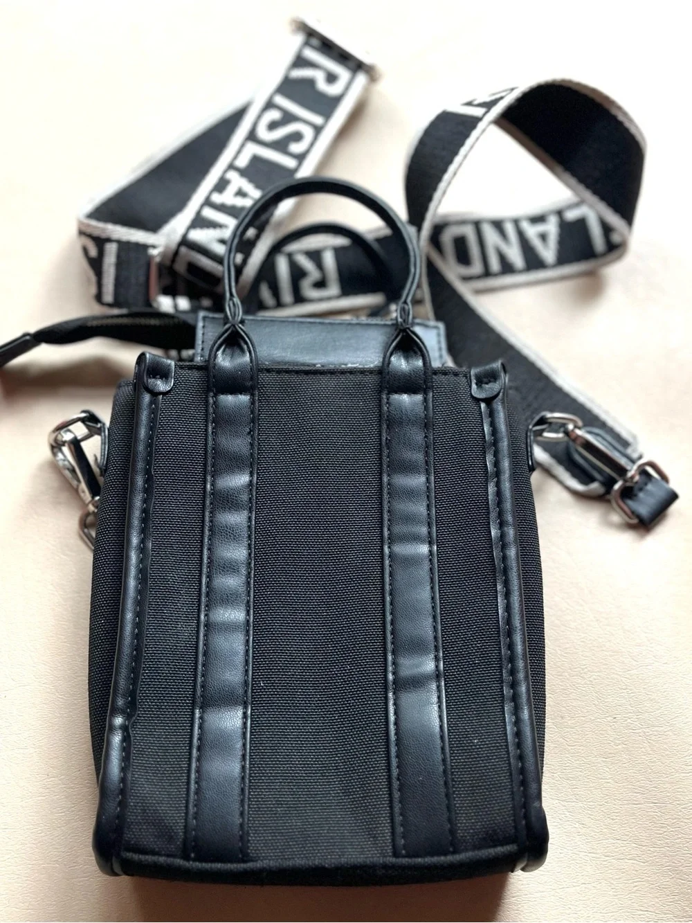 River Island Chelsea House Crossbody Mini Canvas Tote Bag